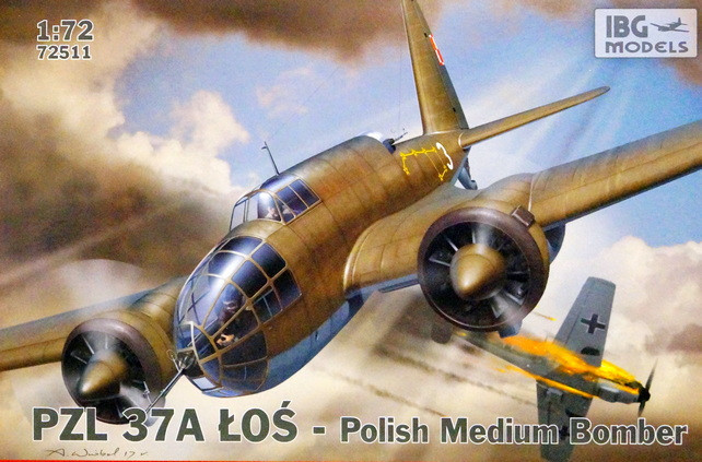Сборная модель "Польский бомбардировщик PZL-37A "Los"   М 1/72
