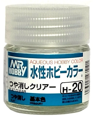H 20 Mr.Hobby Лак акриловый матовый / Flat Clear, 10 мл.