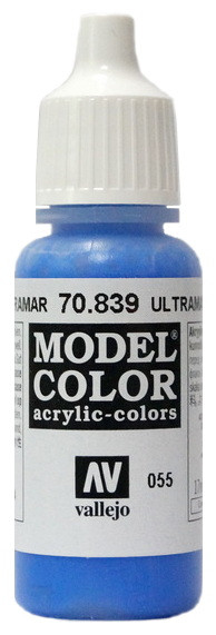 70839 Vallejo Краска акриловая "Ультрамарин" / Ultramarine, 17 мл.