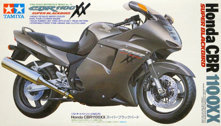 Сборная модель "Мотоцикл Honda CBR 1100XX Super Blackbird"   М 1/12