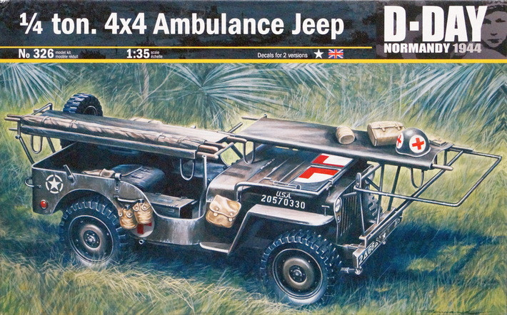 Сборная модель "Автомобиль Willys MB медицинской службы"  М 1/35