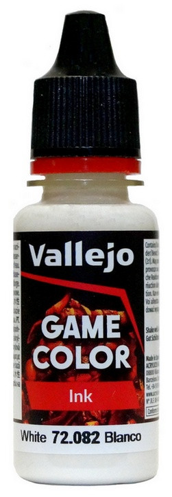 72082 Vallejo Game Color Ink Чернила "Белый" / White, 18 мл.