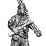 Оловянная миниатюра "Автоматчик лыжных батальонов Красной Армии, 1941-44 гг. СССР"