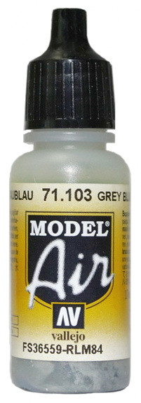 71103 Vallejo Model Air Краска "Серо-голубой", FS36559, RLM84 / Grey Blue, 17 мл.