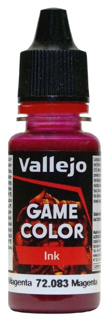 72083 Vallejo Game Color Ink Чернила "Маджента" / Magenta, 18 мл.