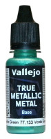 77133 Vallejo True Metallic Metal (Base) Краска-металлик акриловая "Жук зеленый" / Beetle Green, 18 мл.