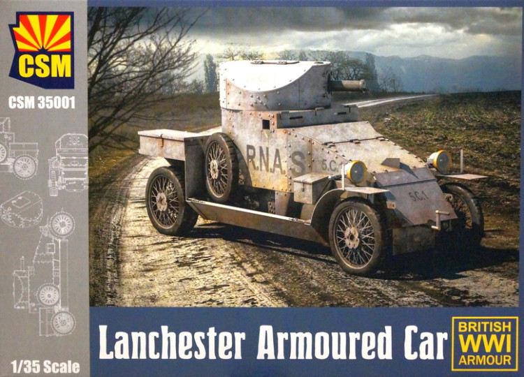 Сборная модель "Британский бронеавтомобиль "Lanchester"  М 1/35
