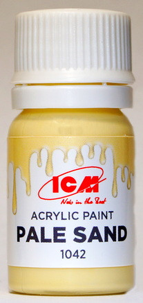 C1042 ICM Краска акриловая для творчества, цвет "Бледный песок" (Pale Sand), 12 мл.
