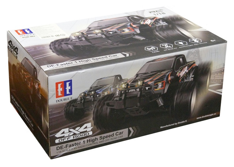 Радиоуправляемый монстр DE Faster, 4WD, 2.4G, М 1/18
