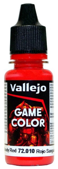 72010 Vallejo Game Color Краска "Кроваво-красный" / Bloody Red, 17 мл.