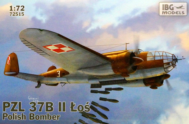 Сборная модель "Польский бомбардировщик PZL-37B II "Los"   М 1/72