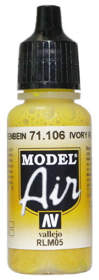 71106 Vallejo Model Air Краска "Слоновая кость", RLM05 / Ivory, 17 мл.