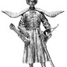 Оловянная миниатюра "Польский кавалерист, начало 17 века"