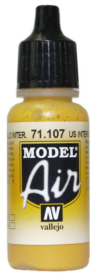 71107 Vallejo Model Air Краска "Американский жёлтый интерьерный" / US Interior Yellow, 17 мл.