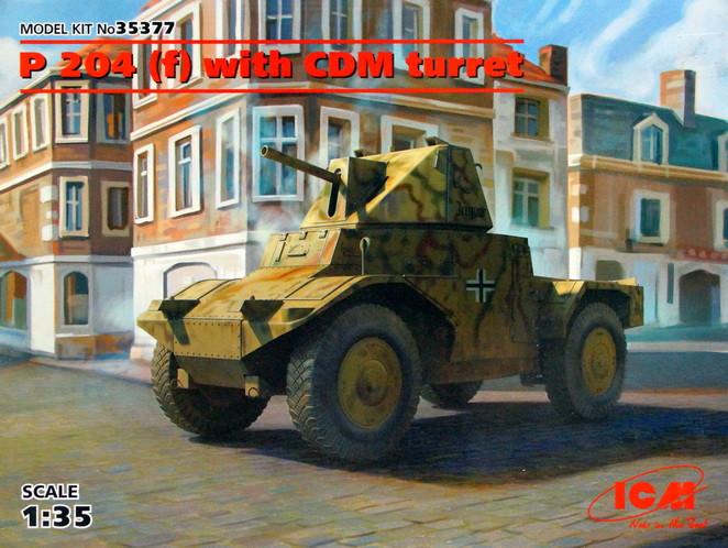 Сборная модель "Немецкий бронеавтомобиль Panzerspahwagen P 204 (f) с башней CDM"  М 1/35