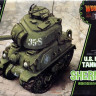 Сборная модель-игрушка "Американский танк Sherman M4A1"  (сборка без клея)