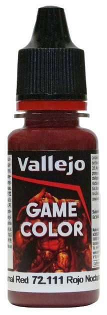 72111 Vallejo Game Color Краска "Ночной красный" / Nocturnal Red, 18 мл.