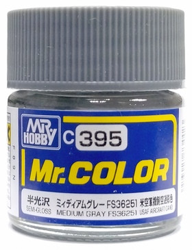 C395 Mr.Hobby Краска эмалевая глянцевая "Средний серый FS36251" / MEDIUM GRAY FS36251, 10 мл. C395 Mr.Hobby Краска эмалевая глянцевая "Средний серый FS36251" / MEDIUM GRAY FS36251, 10 мл.