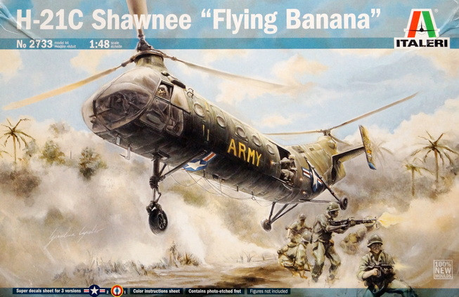 Сборная модель "Вертолет H-21C "Flying banana"   М 1/48