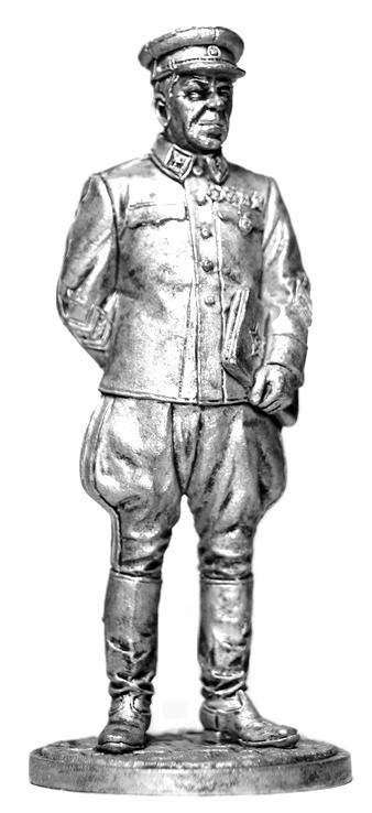 Оловянная миниатюра "Начальник Генштаба РККА маршал Б.М. Шапошников, 1941-42 гг. СССР"