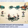 Набор миниатюр "Русская пешая артиллерия"  М 1/72