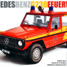Сборная модель "Автомобиль пожарной службы Mercedes Benz G230 Feuerwehr"   М 1/24