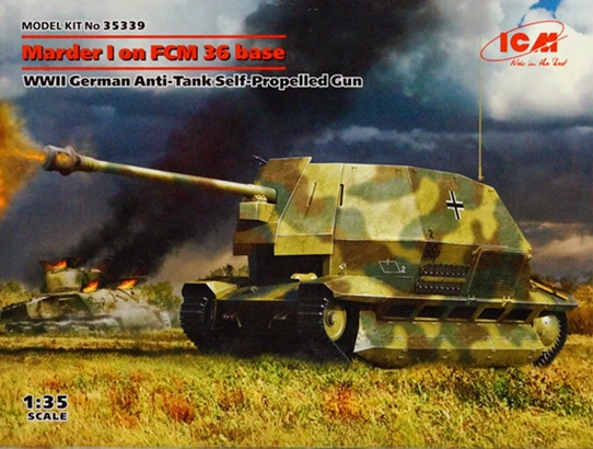 Сборная модель "Немецкая противотанковая САУ "Marder I" на шасси танка FCM36"  М 1/35
