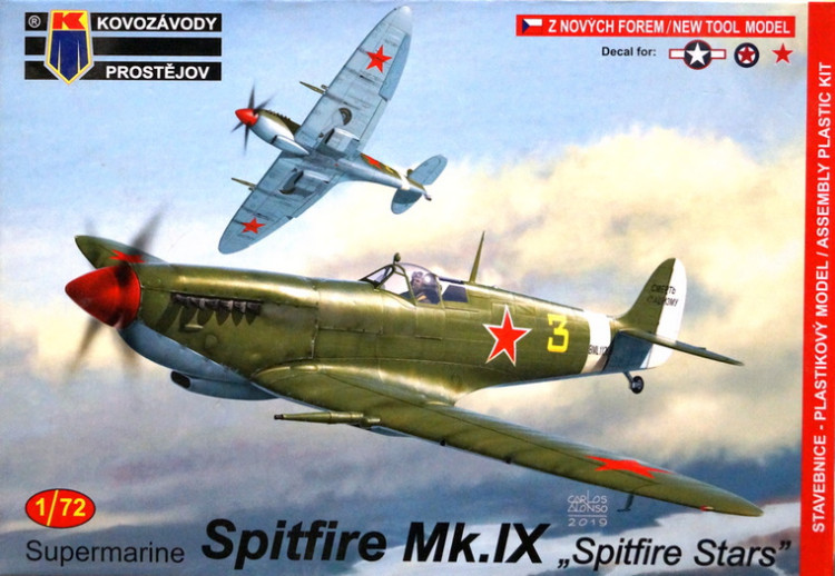 Сборная модель "Истребитель Spitfire Mk.IX, Советские ВВС"  М 1/72