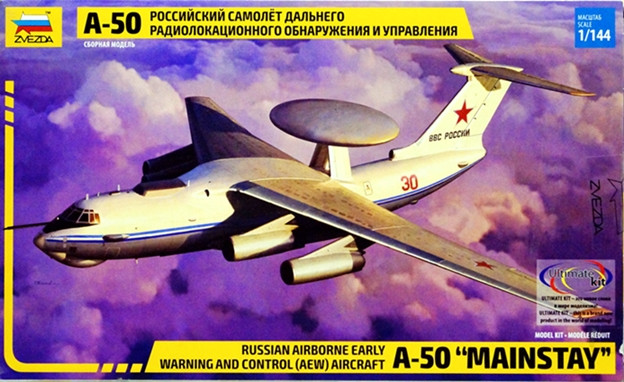 Сборная модель "Российский самолет ДРЛО А-50"  М 1/144