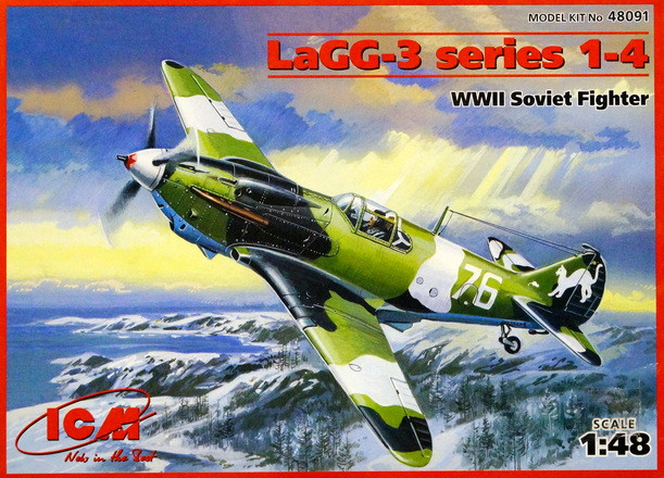 Сборная модель "Истребитель ЛАГГ-3, серия 1-4"   М 1/48