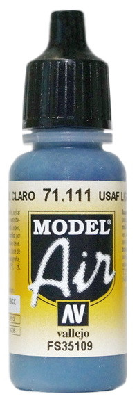 71111 Vallejo Model Air Краска "Америкаснкий морский светло-синий", FS35109 / USAF Light Blue, 17 мл.
