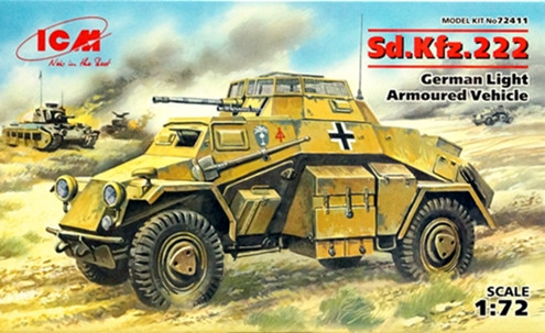 Сборная модель "Немецкий бронеавтомобиль Sd.Kfz.222"   М 1/72