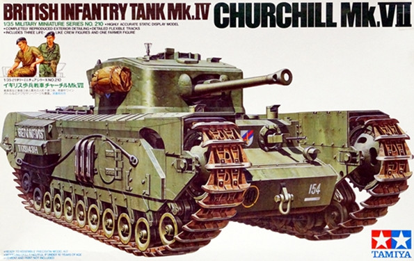 Сборная модель "Британский танк Churchill Мк.VII"  М 1/35