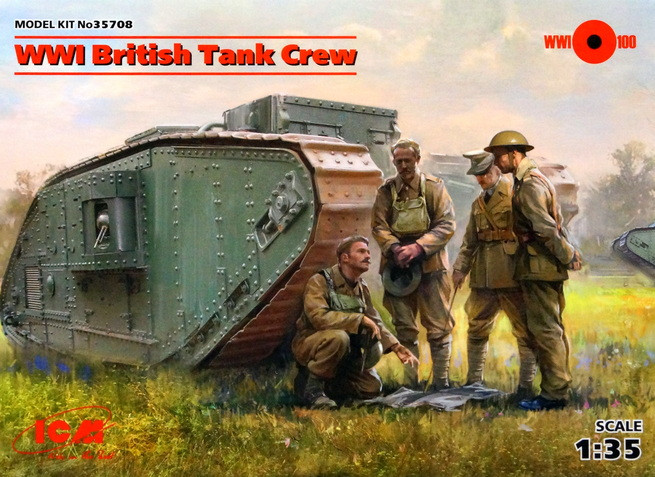 Сборная модель "Британский танковый экипаж, I MB" М 1/35