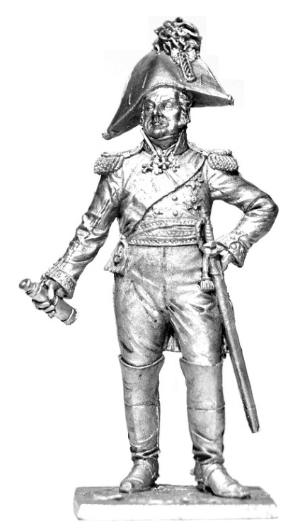 Оловянная миниатюра "Генерал Дохтуров Д.С., Россия, 1812 год"