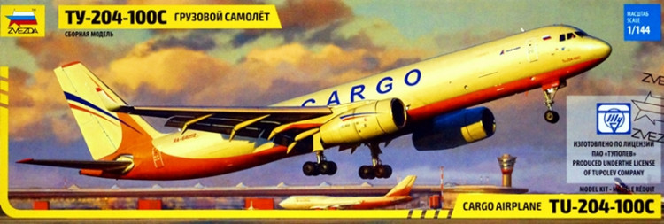 Сборная модель "Грузовой самолет Ту-204-100С"    М 1/144