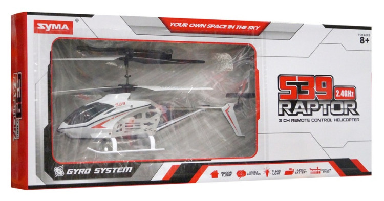 Радиоуправляемая игрушка "Вертолет SYMA S39 "Raptor", 2.4G.