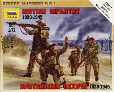 Набор миниатюр "Британская пехота"  М 1/72