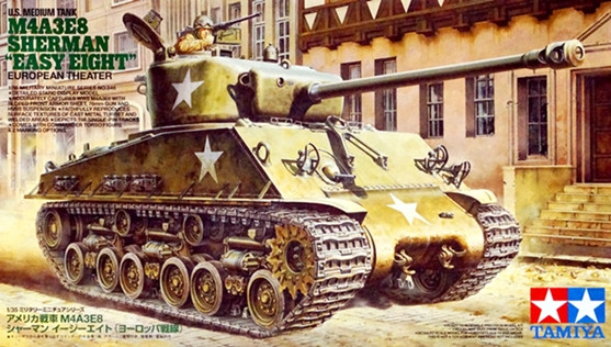 Сборная модель "Американский танк Sherman M4A3E8"  М 1/35