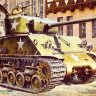 Сборная модель "Американский танк Sherman M4A3E8"  М 1/35