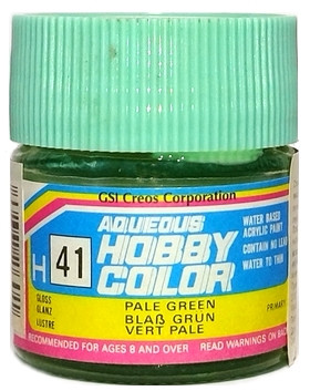 H 41 Mr.Hobby Краска акриловая глянцевая "Бледно-зеленый" / Pale Green, 10 мл. H 41 Mr.Hobby Краска акриловая глянцевая "Бледно-зеленый" / Pale Green, 10 мл.