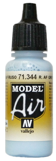 71344 Vallejo Model Air Краска "Русский серый ВВС" / Russian AF Grey Prot. Coat, 17 мл.