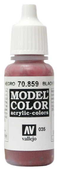 70859 Vallejo Краска акриловая "Красно-черный" / Black Red, 17 мл.