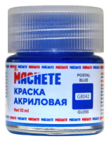 G8042 Machete Краска акриловая, глянцевая, цвет почтовый синий / Postal blue, 10 мл.