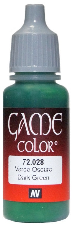 72028 Vallejo Game Color Краска "Тёмно-зелёный" / Dark Green, 17 мл.