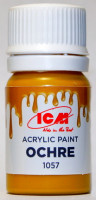 C1057 ICM Краска акриловая для творчества, цвет "Охра" (Ochre), 12 мл.