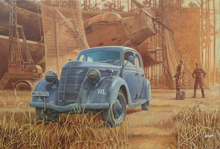 Сборная модель "Немецкий штабной автомобиль V8-G81A Special (1938)" М 1/35 Сборная модель "Немецкий штабной автомобиль V8-G81A Special (1938)" М 1/35