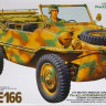Сборная модель "Немецкий автомобиль Schwimmwagen type 166"  М 1/35