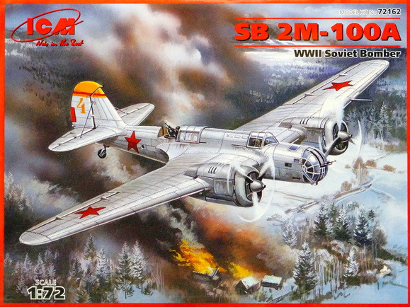 Сборная модель "Советский бомбардировщик СБ-2M-100A"  М 1/72