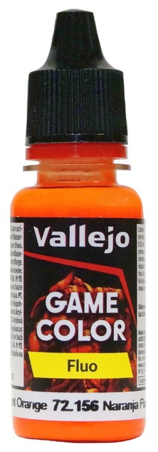 72156 Vallejo Game Color Краска "Флуоресцентный оранжевый" / Fluorescent Orange, 18 мл.